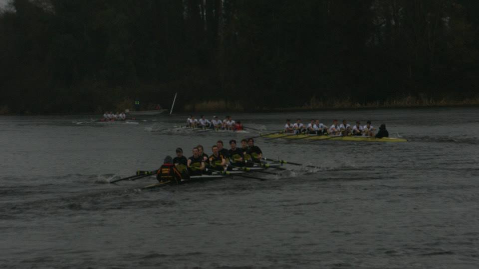 The Intermediate 8+ powering away in the distance